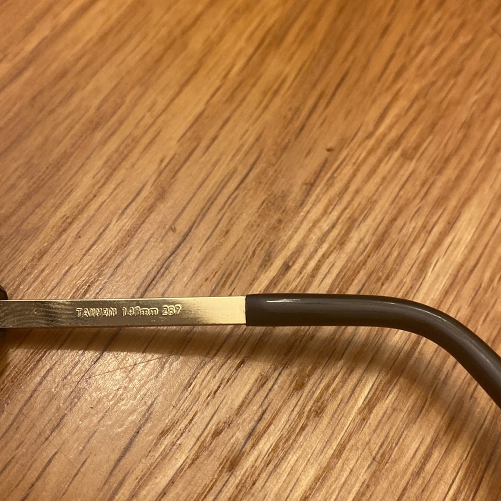 Crews Engineering safety aviator gold rim sun glasses marked CS, Z… - Picture 5 of 8